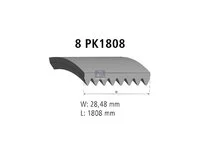 Auxiliary belt DT Spare Parts 21457868