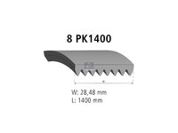 Curea auxiliară DT Spare Parts 20464710