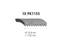 Auxiliary belt DT Spare Parts 2024726