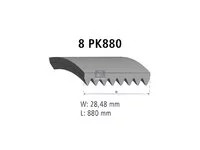Auxiliary belt DT Spare Parts 05198200238