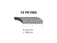 Correa en V DT Spare Parts 51968200248