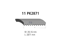 Correa en V DT Spare Parts 0009938096