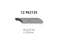 Auxiliary belt DT Spare Parts 5429970192