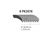 Correa en V DT Spare Parts 9069932296