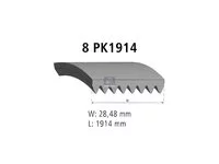 Correa en V DT Spare Parts 9069934196