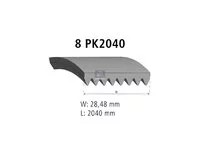 Correa en V DT Spare Parts 2415910