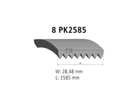 Correa en V DT Spare Parts 0099976092