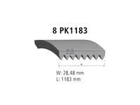 Auxiliary belt DT Spare Parts 9069936296