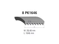 Auxiliary belt DT Spare Parts 0019931396