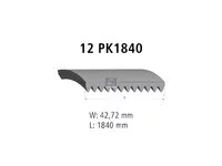 Correa en V DT Spare Parts 500341810