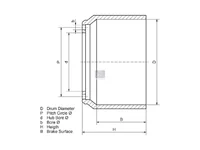 Bremstrommel DT Spare Parts