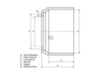 Bremstrommel DT Spare Parts