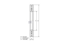 Kočioni disk DT Spare Parts 3092710S