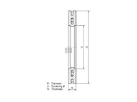 Bremsscheibe DT Spare Parts 7421575117S