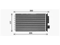 Heater radiator AVA Cooling 42561533