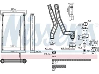 Radijator grijača Nissens 0018302920