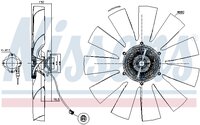 Accoppiamento visco Nissens 2437783
