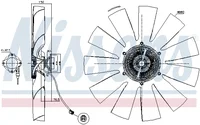 Accouplement visco Nissens 2437783 Accouplement visco Nissens 2437783