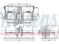 Heizgebläsemotor Nissens 1854876