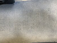 Panel pokrywy Prawo Mercedes A 960 884 73 75