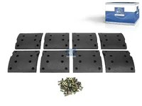 Brake lining set DT Spare Parts