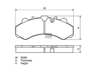 Bremsbeläge DT Spare Parts 9104235600