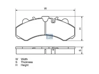 Bremsbeläge DT Spare Parts 0907363