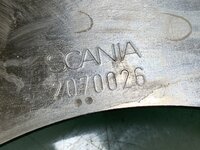 timing gear plate Scania 2070026
