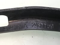 Steun side skirt Scania 2437759