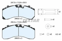 Brake pad set Textar 2270497 Brake pad set Textar 2270497