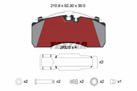 Brake pad set Textar 81508205017
