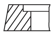Piston ring kit Mahle 247573