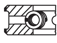 Piston ring kit Mahle 51025030718