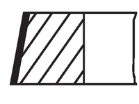 Piston ring kit Mahle 51025030718