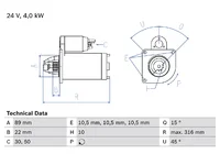 Startmotor BOSCH 5001859572