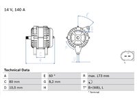 Alternator BOSCH 504057813