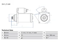 Starter motor BOSCH 7420997664