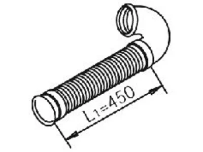 Tubo de escape Dinex 1229301 Tubo de escape Dinex 1229301