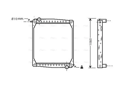 Radiador AVA Cooling 1365371 Radiador AVA Cooling 1365371