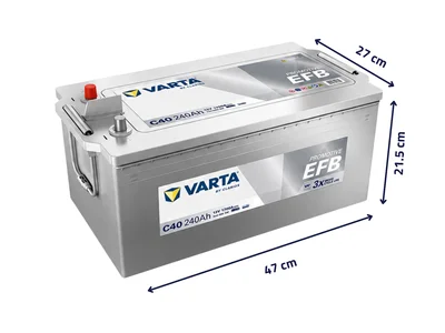 Varta Bateria EFB 12V 240 Ah 07970202252 Varta Bateria EFB 12V 240 Ah 07970202252