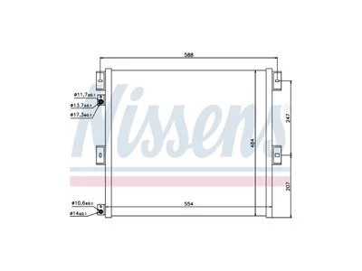 Condensator Nissens 20809759 Condensator Nissens 20809759