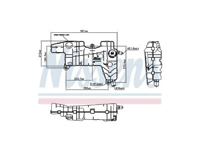 Tanque de expansão Nissens 20828414 Tanque de expansão Nissens 20828414