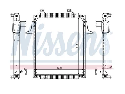 Radiador Nissens 5001866240 Radiador Nissens 5001866240