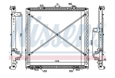 Radiator Nissens 1940146 Radiator Nissens 1940146