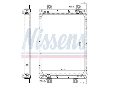 Grzejnik Nissens 1628620R Grzejnik Nissens 1628620R