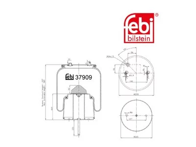Borraccia pneumatica Febi 1440305 Borraccia pneumatica Febi 1440305