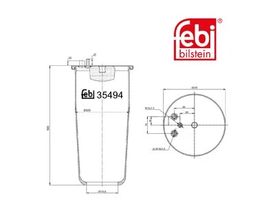 Luftfederbalg Febi 81436010151 Luftfederbalg Febi 81436010151