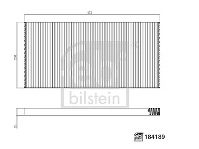 Filtro dell'abitacolo Febi 0008301265 Filtro dell'abitacolo Febi 0008301265