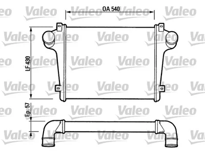Ladeluftkühler Valeo 100304410 Ladeluftkühler Valeo 100304410