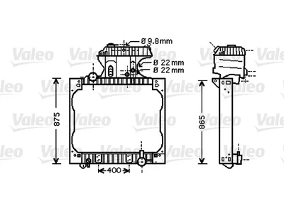 Radiator Valeo 81061016518 Radiator Valeo 81061016518